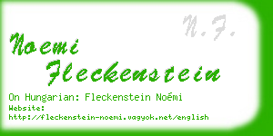 noemi fleckenstein business card